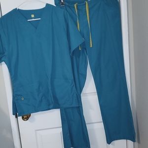 Wink scrub set, Teal blue